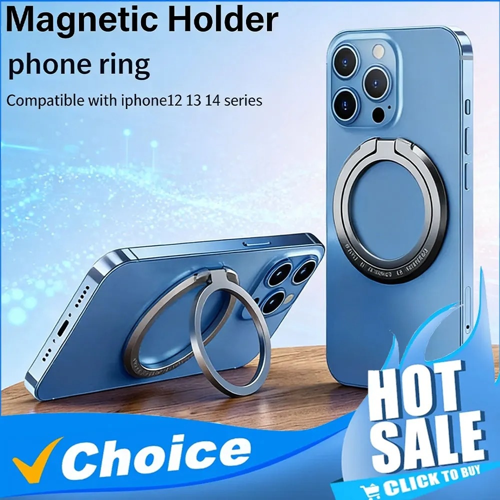 Mobile Tech Accessories - Magnetic Phone Finger Ring Holder Adjustable