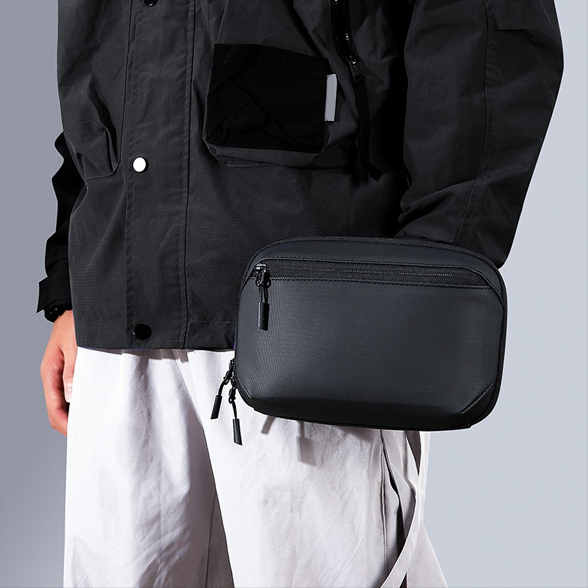 ☶❈＊♥AC1578-Waterproof Tech Pou - Tech Accessories Travel Organizer Pouch ulasan dan harga